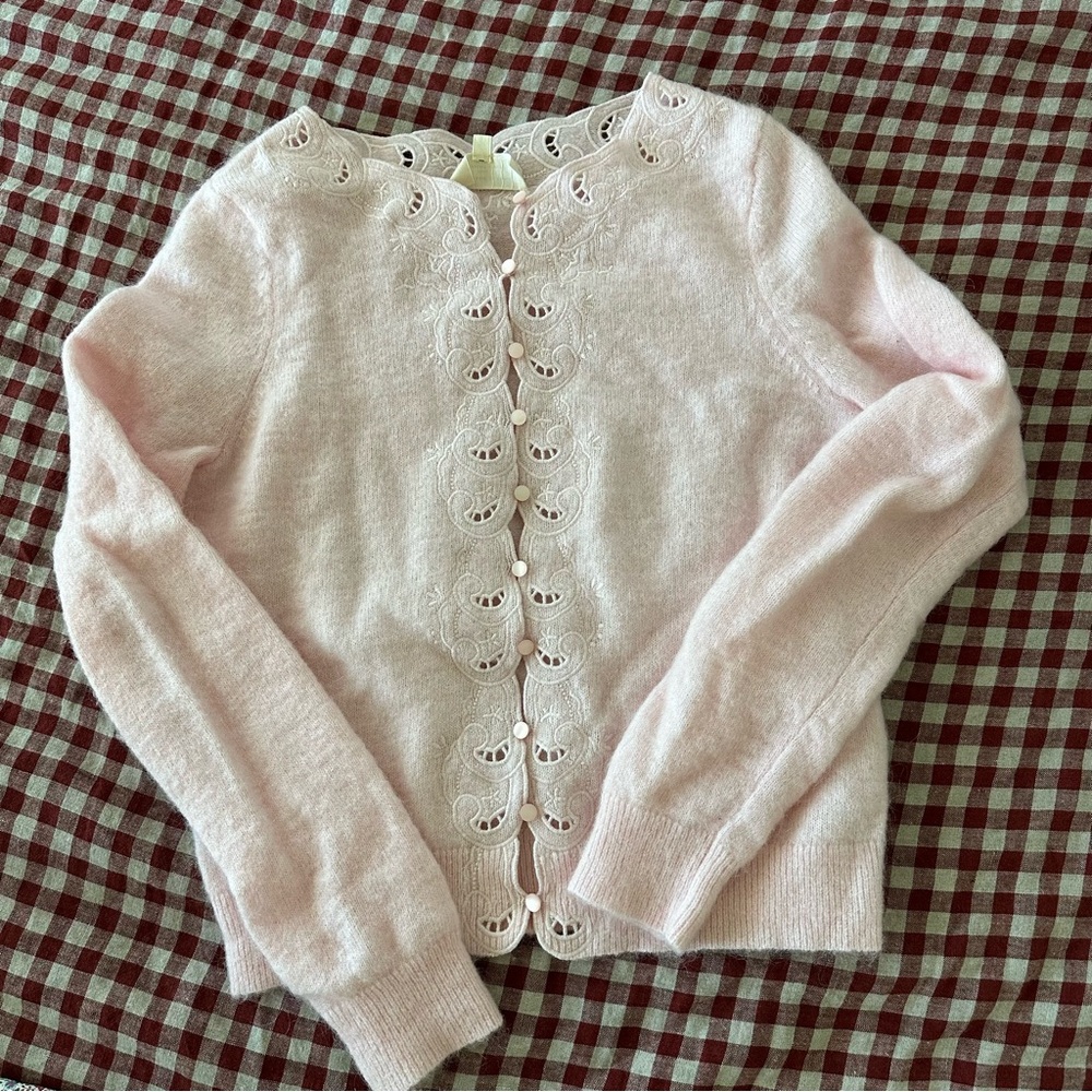 Sézane Yasaline Pink Cardigan - Picture 3 of 5